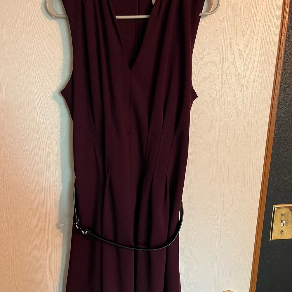 DKNY Dark Purple Sleeveless Dress